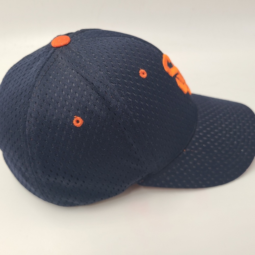 Syracuse Orange Hat Fitted M-L Jersey Mesh Zephyr Blue Orange NCAA University - Picture 6 of 11